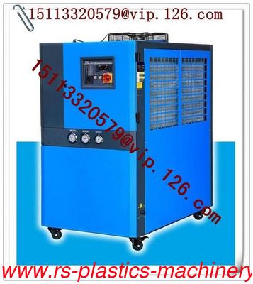Blue Modular Air Cooled WaterChiller/ air cooled water chiller for industry machine cooling with fan