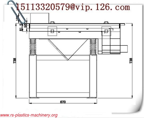 Sieve Powder Plastic Processing Machinery / Plastic Vibrating Screen