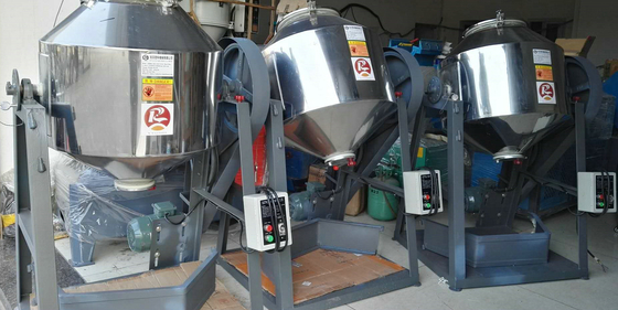 Stainless steel material Mixer Rotary colour mixer producer 360 degree mixing with speed reduce CE certified to European