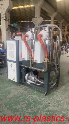 China injection aciliary machine 3 in 1 dehumidifier dryer Factory one dehumidifier to two silo hoppers good price agent wanted