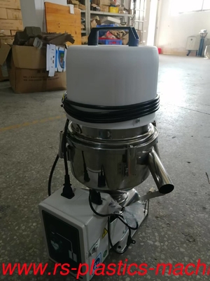 White Stand alone Auto loader Stainless Steel vacuum Hopper loader material loader 300G manufacturer 7.5L power 1.1KW for raw material feeding good quality factory price to Germany agent wanted