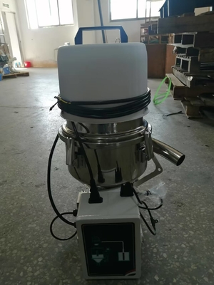 White Stand alone Auto loader Stainless Steel vacuum Hopper loader material loader 300G manufacturer 7.5L power 1.1KW for raw material feeding good quality factory price to Germany agent wanted