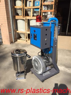 China Blue Multiple station vacuum loader 10hp/stainless steel material hopper loader/plastic material auto loader good price fast delivery