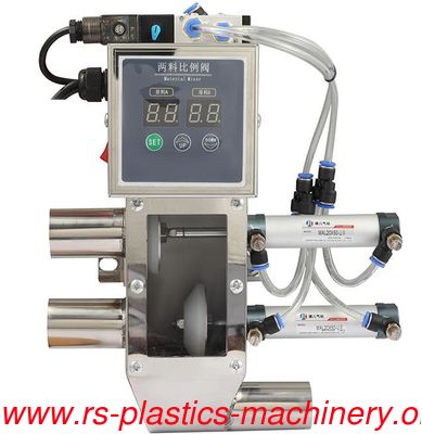 Good sell stainless steel New& Regrind Two Material Proportional Valves /time control mixer for Plastics material feeding