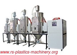 China high performance  multipls stage conveying 3 in 1  dehumidify dryer Supplier one dehu with four hoppers cost save