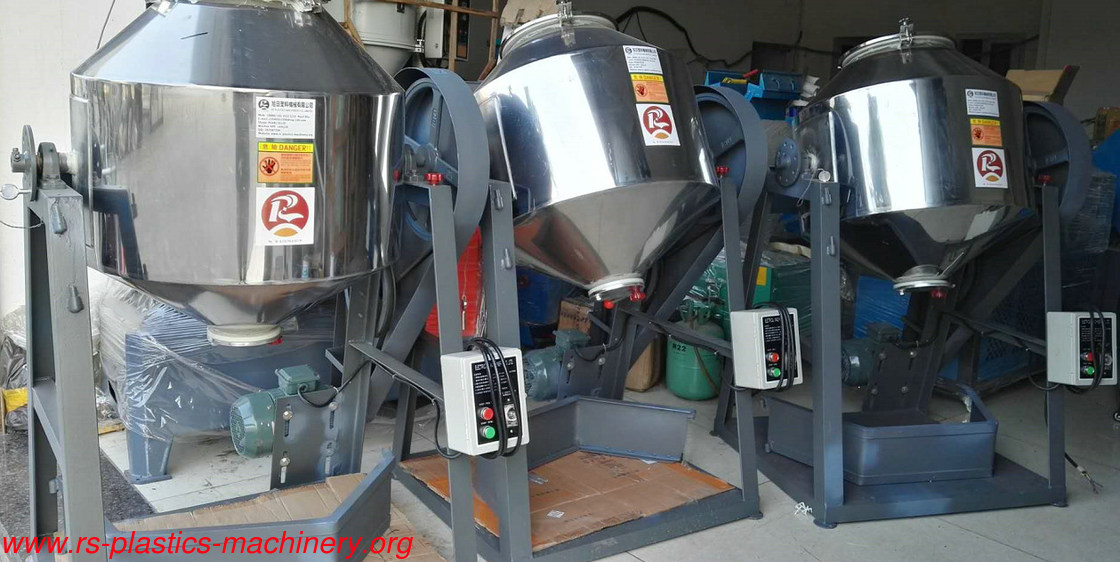 provide Stainless steel material Mixer Rotary colour mixer producer 360 degree mixing with speed reduce CE certified to European