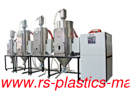 China high performance  multipls stage conveying 3 in 1  dehumidify dryer Supplier one dehu with four hoppers cost save