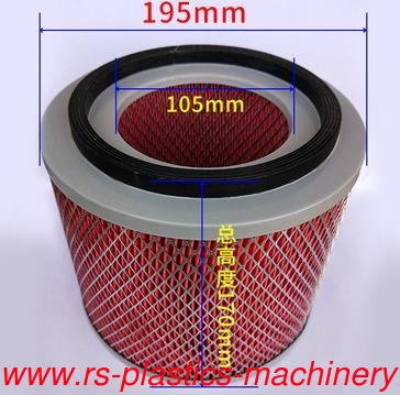 China good quality spare parts supplier-Red mesh filter dust filter for vacuum auto loader factory pricewholesale needed
